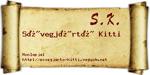 Sövegjártó Kitti névjegykártya